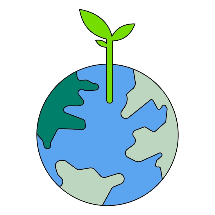Foto ilustração do ambiente de crescimento do globo de png sprout com fundo transparente