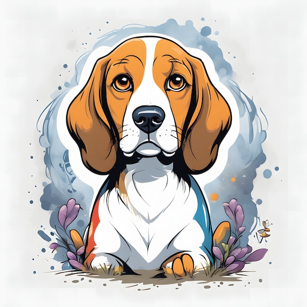 Foto ilustração do beagle