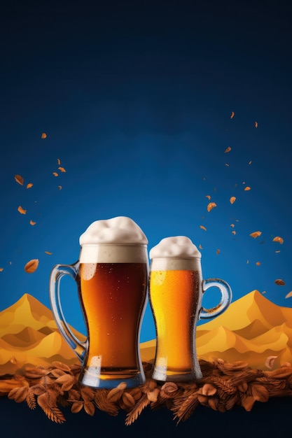 Foto ilustração do cartaz do festival da cerveja ai generativexa