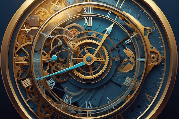Ilustração do conceito de relógio