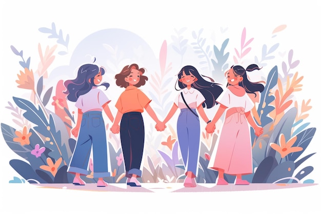 Ilustração do Dia da Amizade