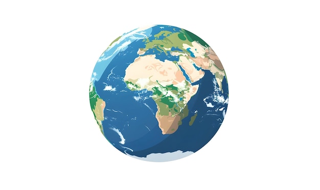 ilustração do dia da terra estilo de cor plana