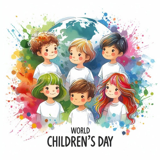 Foto ilustração do dia das crianças feliz dia das crianças
