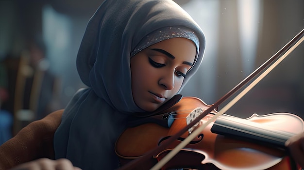Ilustração do Dia do Hijab Belas mulheres jovens vestindo hijab estilo Disney