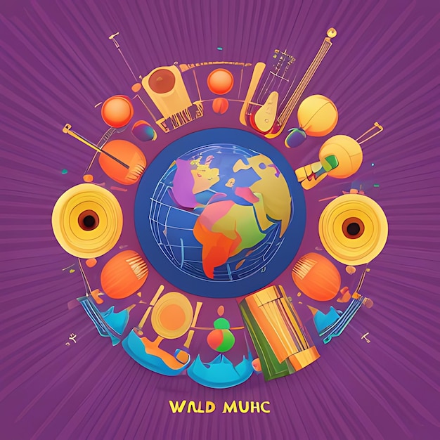 Foto ilustração do dia mundial da música