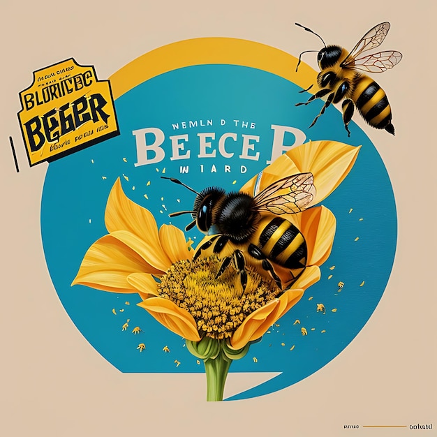 Foto ilustração do dia mundial das abelhas