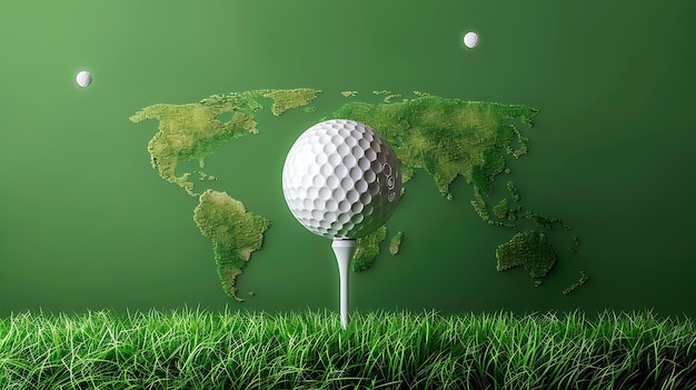 Ilustração do Dia Mundial do Golfe