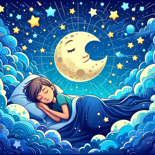 Ilustração do Dia Mundial do Sono