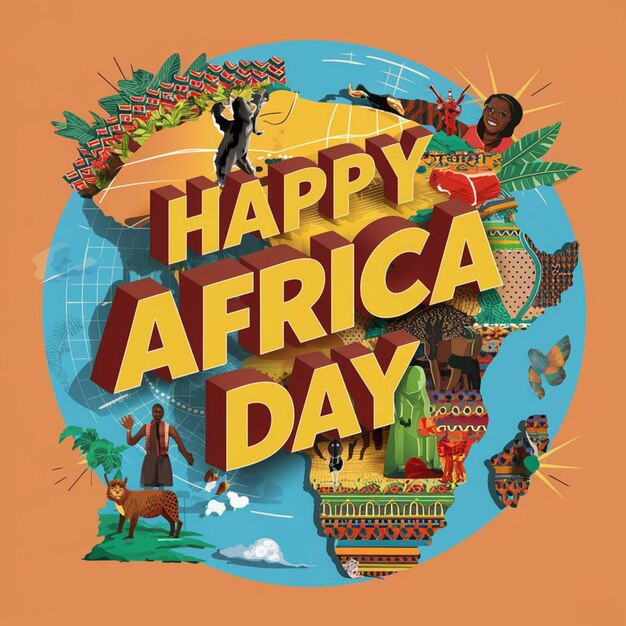 Foto ilustração do feliz dia da áfrica