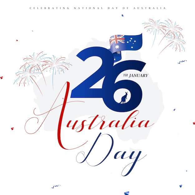 Ilustração do Feliz Dia da Austrália