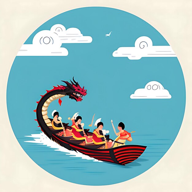 Ilustração do Festival do Barco do Dragão
