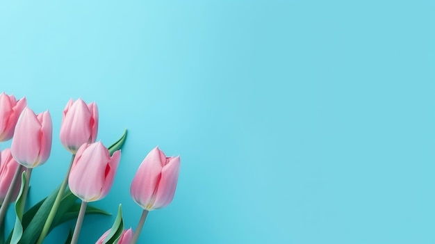 Ilustração do fundo das flores da tulipa AI GenerativexA