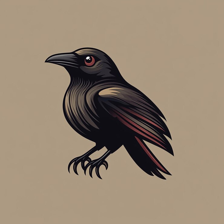 Foto ilustração do logotipo crow design