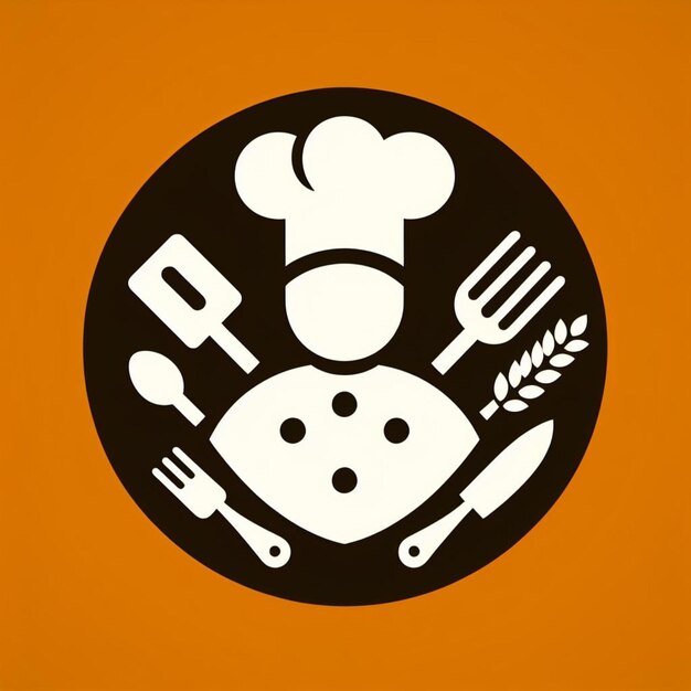 Ilustração do logotipo de cozinha