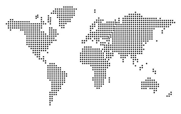 Ilustração do mapa do mundo Conceito de agência de viagens