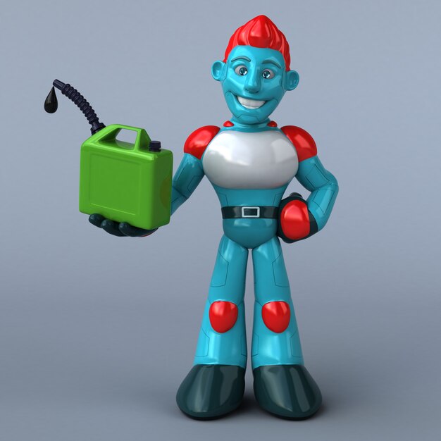 Ilustração do robô vermelho