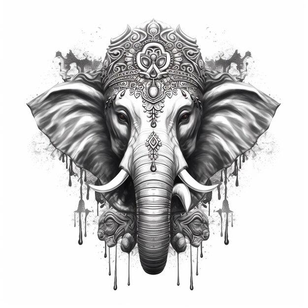 Foto ilustração do senhor ganesha para ganesh chaturthi ai gerado