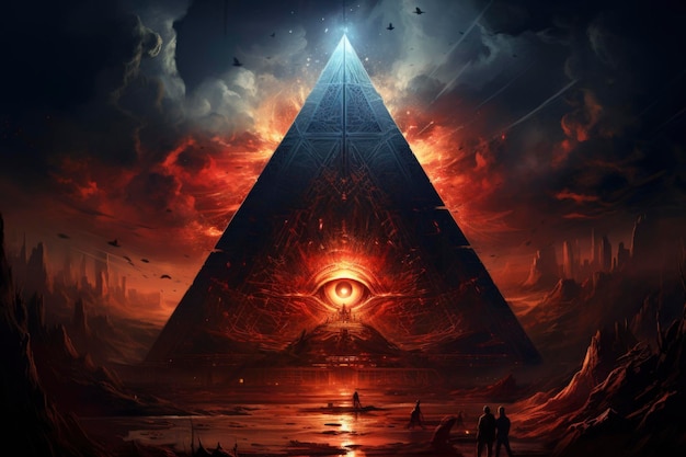 Ilustração do símbolo dos Illuminati