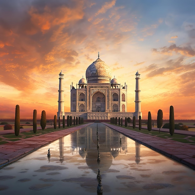 Ilustração do Taj Mahal