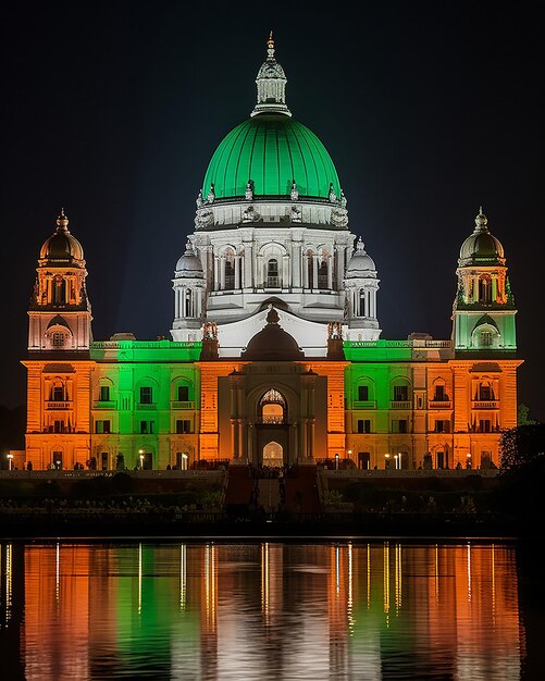 Ilustração do Victoria Memorial de Calcutá