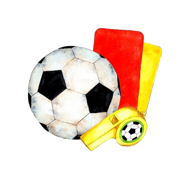 Árbitro De Futebol E Bolas Com Pontuação Jogo Desenhos Animados Ilustração  Vetorial Design Gráfico Royalty Free SVG, Cliparts, Vetores, e Ilustrações  Stock. Image 109403814