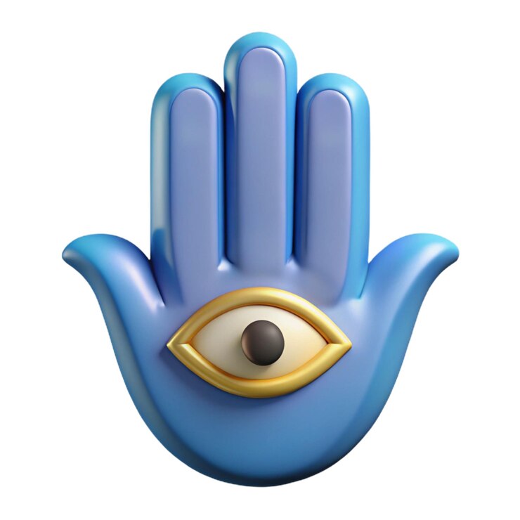 Foto ilustração em estilo de desenho animado hamsa 3d