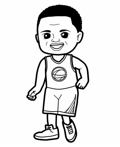 Menino Jogar Basquete Design De Personagens Arte Dos Desenhos Animados  Ilustração De Fundo Multicolor Ilustraciones svg, vectoriales, clip art  vectorizado libre de derechos. Image 91432321