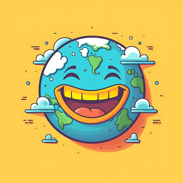 Foto ilustração em vetor dia mundial do sorriso vetor feliz dia mundial do sorriso