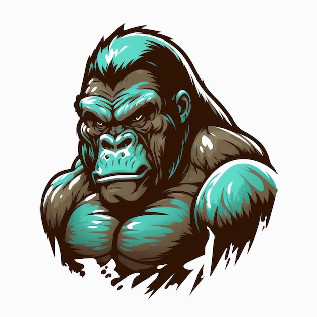 ilustração em vetor logotipo gorila