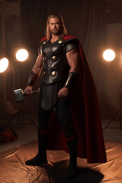 Foto ilustração épica de thor marvel