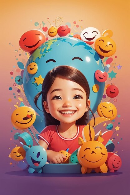 ilustração fa sorriso para o dia mundial do sorriso