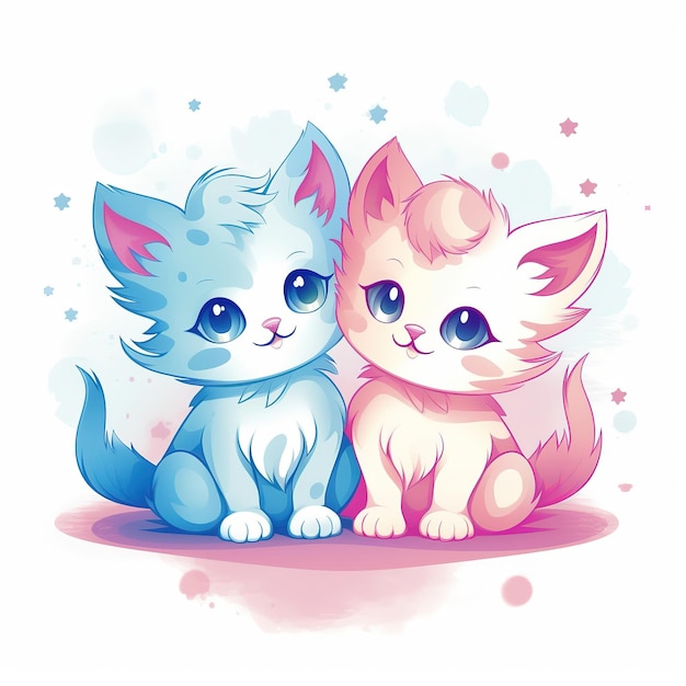 ilustração fofo gatinho feliz gatos dia internacional do gato