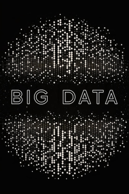 Foto ilustração gerada por ai do conceito de análise de informações de visualização de big data