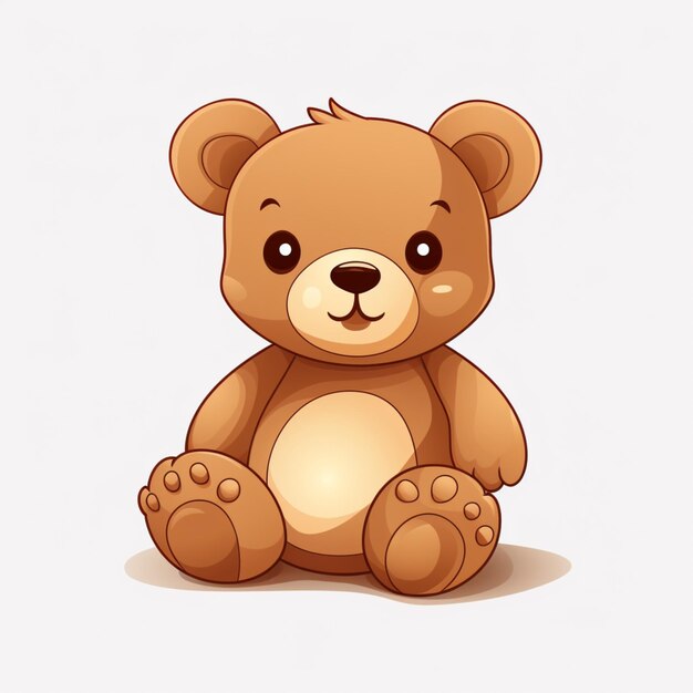 Ilustração gratuita de clipart de urso de pelúcia vetorial