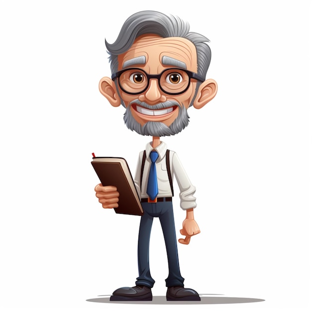 Ilustração gratuita de clipart vetorial do professor