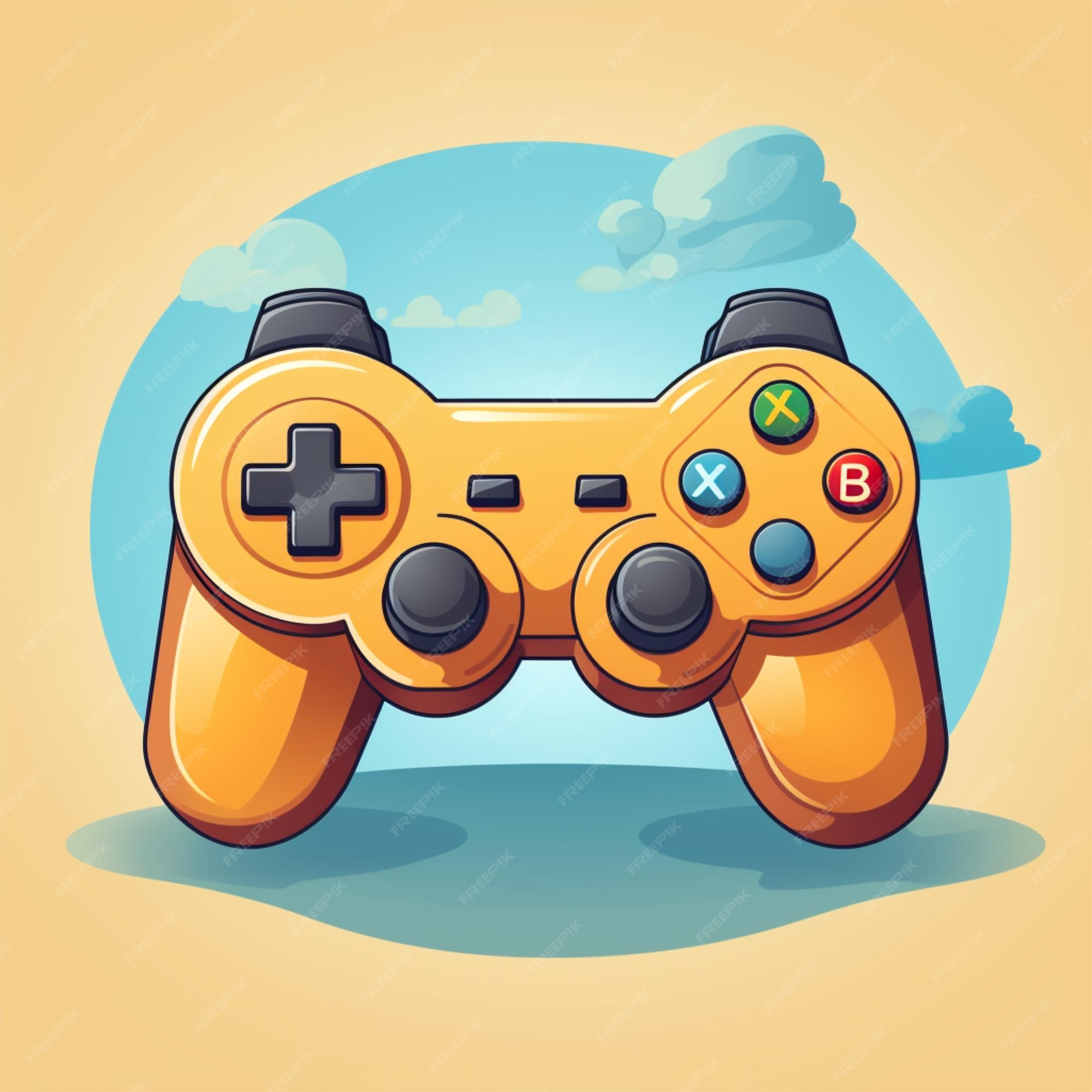 Os Jogos De Vídeo Jogam Desenhos Animados Do Console Ilustração do Vetor -  Ilustração de controladores, lifestyle: 153491620