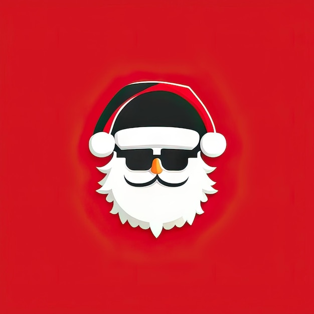 Foto ilustração minimalista de papai noel