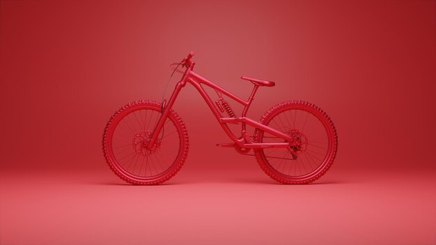 Ilustração moderna de bicicleta em 3D Arte conceitual