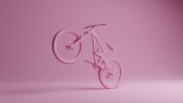 Ilustração moderna de bicicleta em 3D Arte conceitual