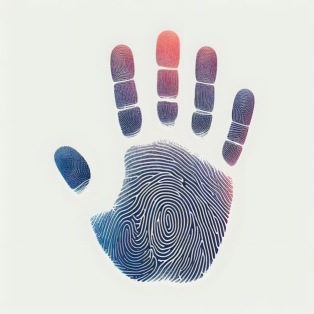 Foto ilustração moderna de uma imagem de mão humana