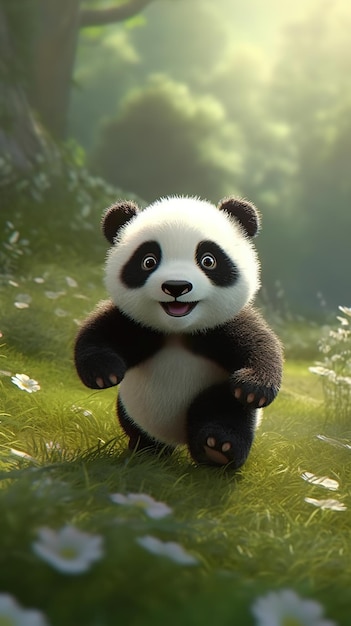 ilustração panda