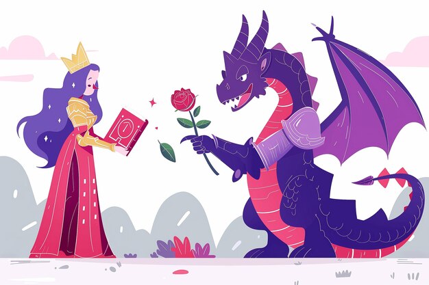 Foto ilustração para a diada de sant jordi na catalunha tradição de dar rosas e livros 23 de abril