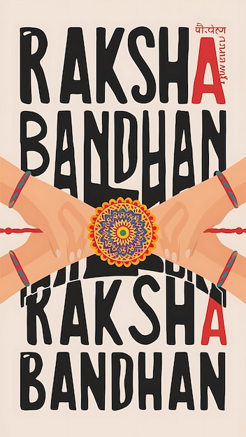 Foto ilustração plana de raksha bandhan