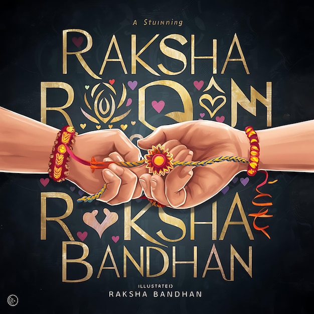 Foto ilustração plana de raksha bandhan