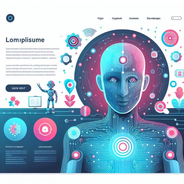 Ilustração processo criativo conceito de ideia de design moderno