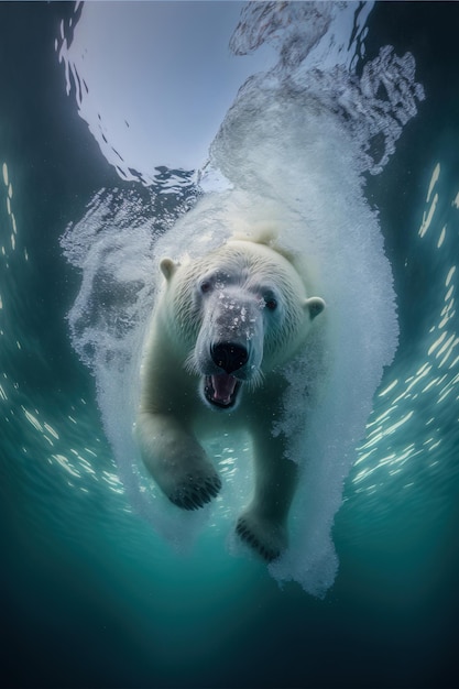 Ilustração realista geográfica nacional digital com cena deslumbrante