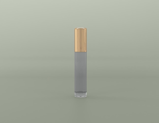 Ilustração renderizada em 3D de frascos de cosméticos