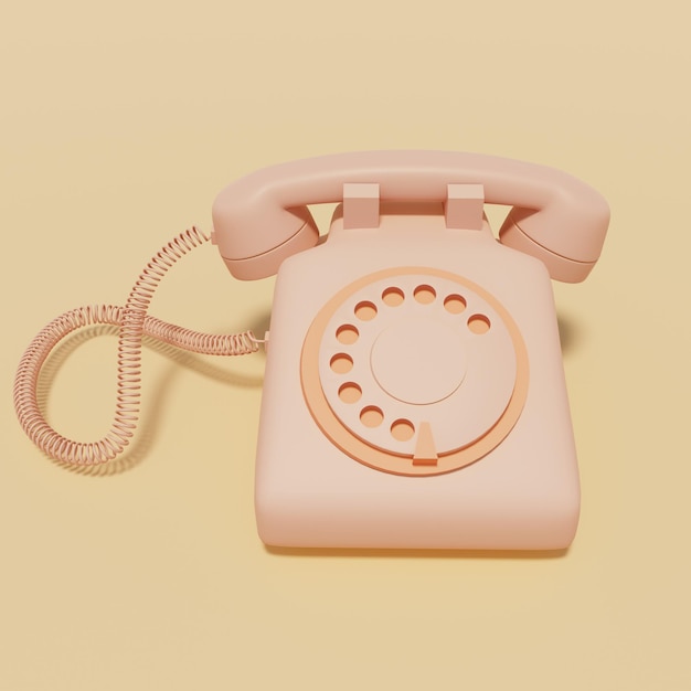 Foto ilustração retrô de telefone vintage