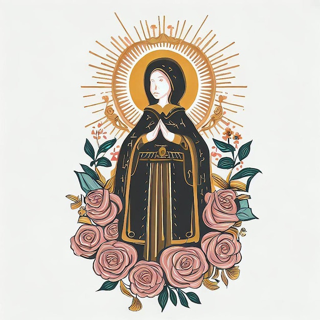 ilustração santa rosa de lima