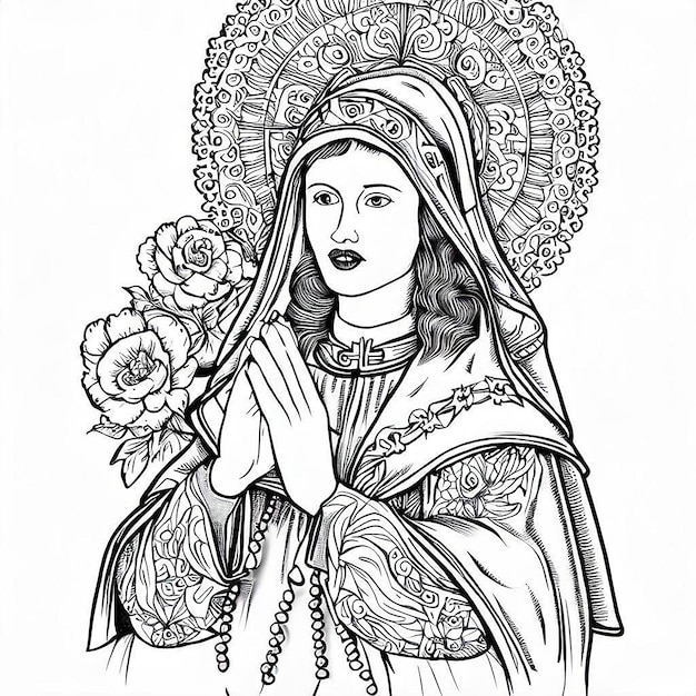 ilustração santa rosa de lima